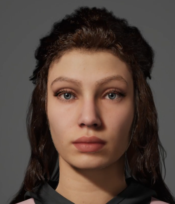 A realistic looking human